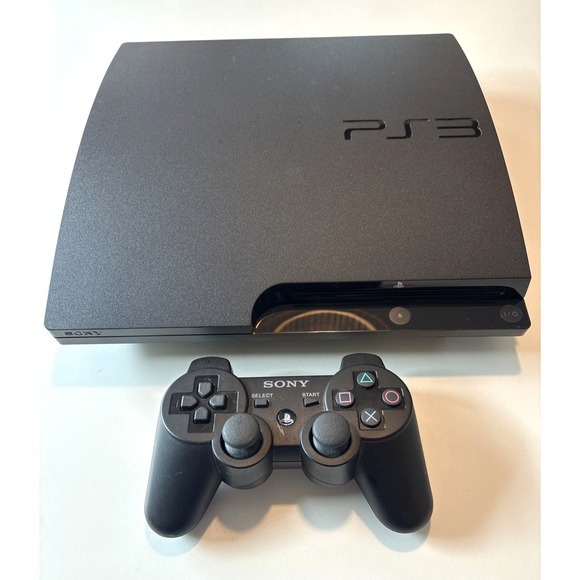 Sony Other - Sony PlayStation 3 PS3 Slim Console With One Wireless Controller, No Cords Black